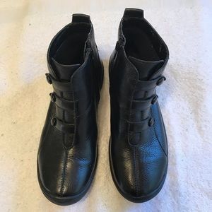 Clarks Black Leather Boots